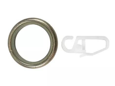 кольцо D25 Ост с крючком бронза 10шт, арт.26.22ТО.0670