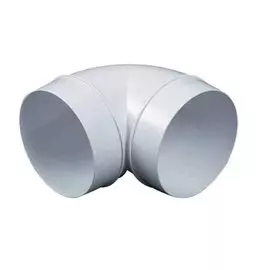 колено AWENTA D125мм пласт белый