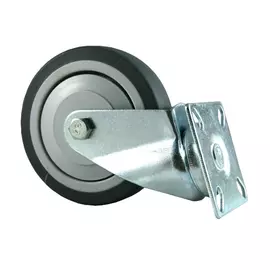 колесо 100мм поворотное на площадке резина