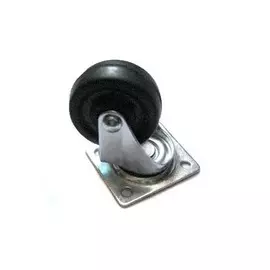 колесо 40мм поворотное на площадке резина