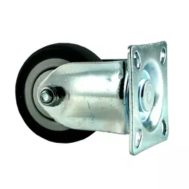 колесо 50мм неповоротное на квадрат площадке резина