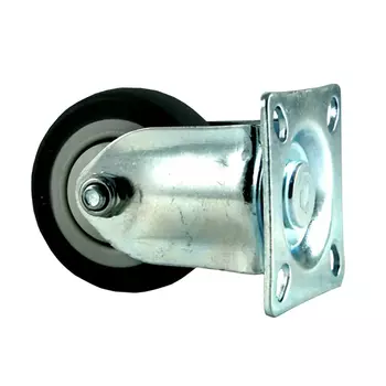 колесо 50мм неповоротное на квадрат площадке резина