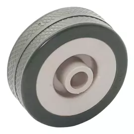 колесо 50мм пластик/резина серая