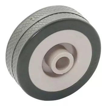 колесо 50мм пластик/резина серая