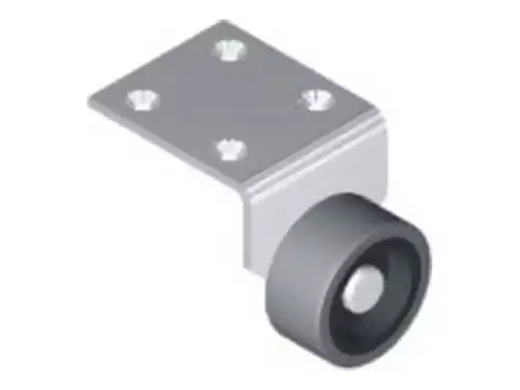 колесо неповоротное на площадке, 42 мм, пластик