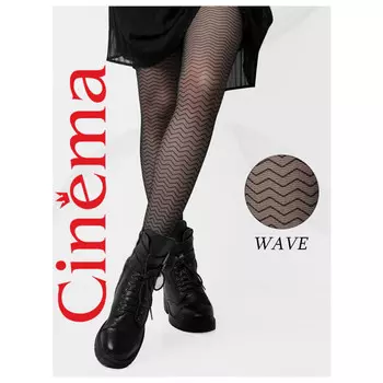 колготки CINEMA Fashion Line Wave 30den nero 2