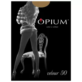 колготки OPIUM Velour 50den 4 nero