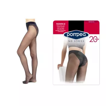 колготки POMPEA Fashion 20den S черный