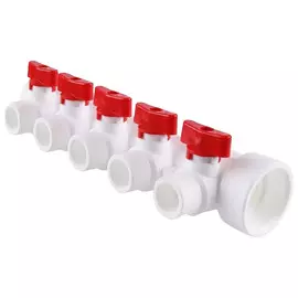 коллектор PPR 5 выходов с кранами 32х20мм