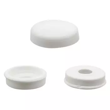 колпачок декоративный на универсальный шуруп 4,5-5,0мм белый 10шт