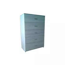 комод 5 ящиков 800х420х1230мм ясень шимо светлый ЛДСП