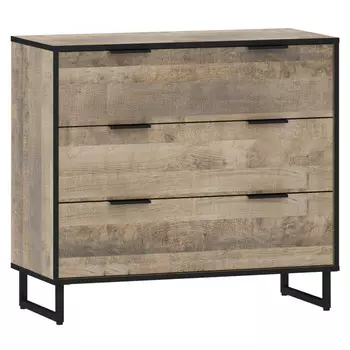 комод Фолкк 900х400х814мм Дуб Гранж Песочный