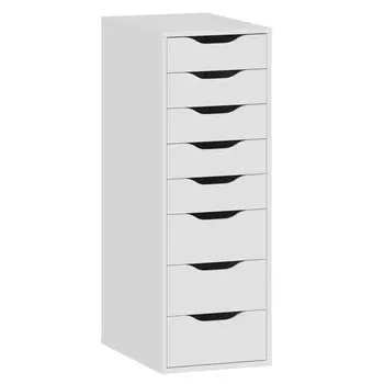 комод Ингар 8 360x1020x530мм белый ЛДСП/тамбурат