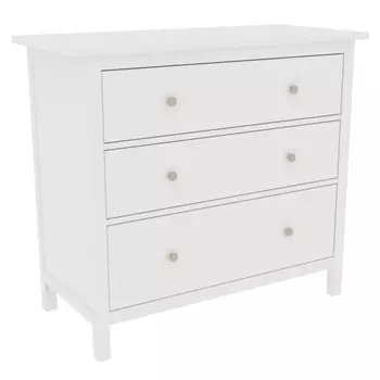 комод Кантри 3 ящика 1080х500х960мм белый сосна