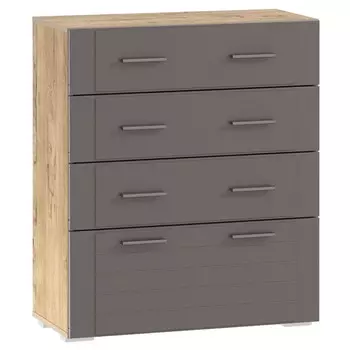 комод Livorno 802х380х940мм софт графит/дуб бунратти