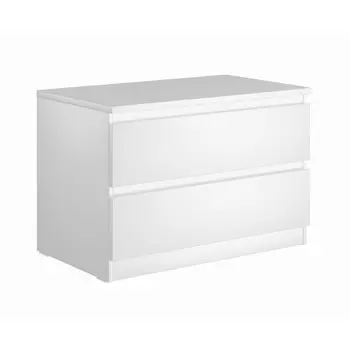 комод МАЛЬТА 2 ящика 803x540x480мм белый ЛДСП