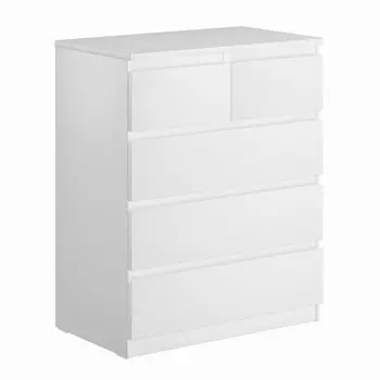 комод МАЛЬТА 5 ящиков 803x988x480мм белый ЛДСП