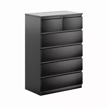 комод МАЛЬТА 6 ящиков 803x1212x480мм венге ЛДСП