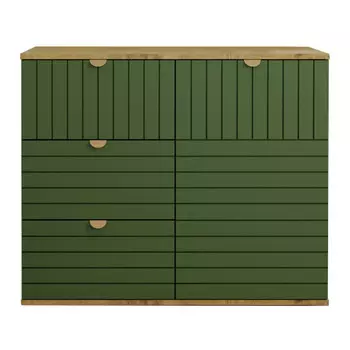 комод Оникс 3 ящика 1 дверь 930x787х497мм бунратти/олива