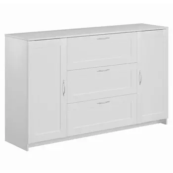 комод СИРИУС 2 двери и 3 ящика 1560х950х412мм ЛДСП белая