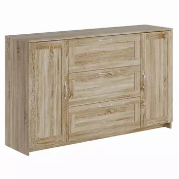 комод СИРИУС 2 двери и 3 ящика 1560х950х412мм ЛДСП сонома