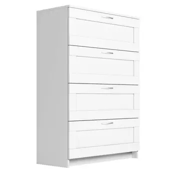 комод СИРИУС 4 ящика 782x1234x412мм ЛДСП белый