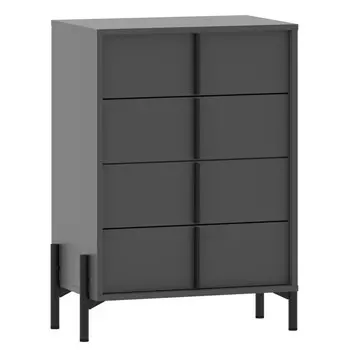 комод Тео 650х400х872мм антрацит ЛДСП