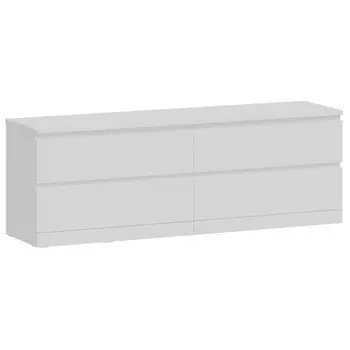 комод Варма 4Д 1600х540х400мм ЛДСП белый