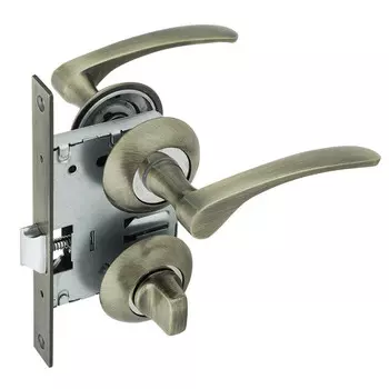 комплект для двери Фабрика замков AB СТ-00000254 античная бронза