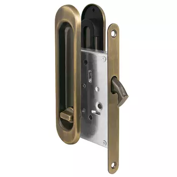 комплект для раздвижных дверей PUNTO защелка + ручки бронза