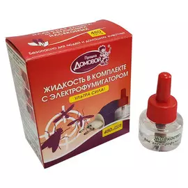 комплект ДОМОВОЙ Ультра Сила фумигатор + жидкость 60 ночей от комаров