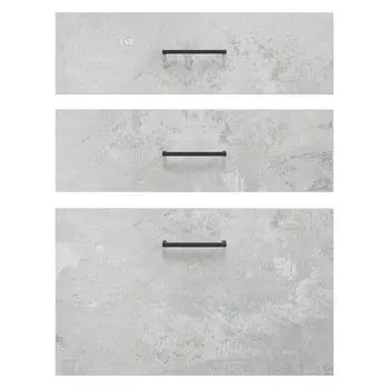 комплект фасадов Амо на 3 ящика 596x176мм 2шт/596x356 1шт МДФ бетон светлый