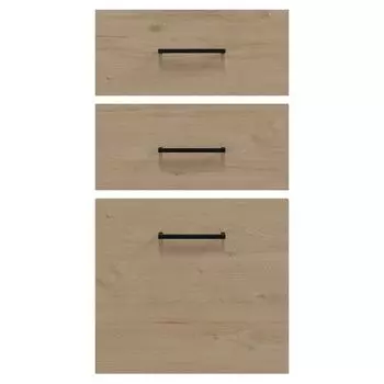 комплект фасадов Мадера на 3 ящика 396x176мм 2шт/396x356мм 1шт МДФ дуб натуральный