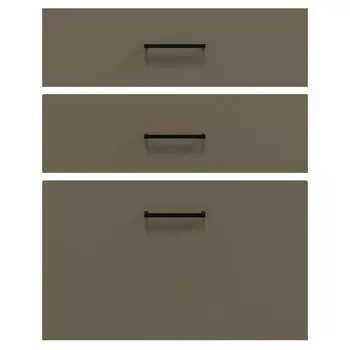 комплект фасадов Софи на 3 ящика 596x176мм 2шт/596x356мм 1шт МДФ латте софт