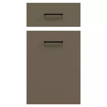 комплект фасадов Софи 1 ящик/1 дверь 396x176мм 1шт/396x536мм 1шт МДФ латте софт