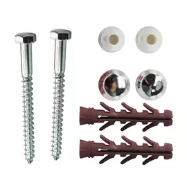 комплект крепления для унитаза хром