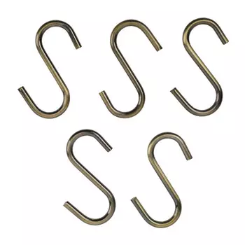 комплект крючков для рейлинга TODELIA малые 5шт 50х45мм античная бронза