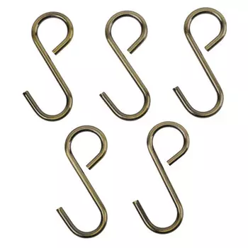 комплект крючков для рейлингаTODELIA большие 5шт 60х30х4мм античная бронза