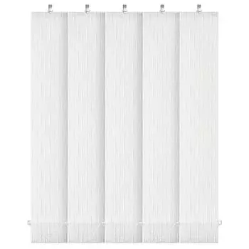 комплект ламелей УЮТ Рогожка 5шт для вертикальных жалюзи 180см белый, арт. 61.61ТО.3238