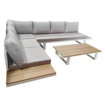 комплект мебели 228х77,5х65,4 аллюм/эвкалипт 2 предмета