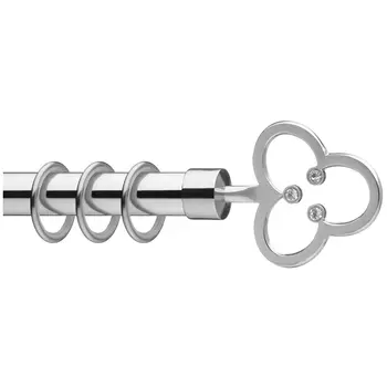 комплект наконечников ARTTEX 20мм клевер со стразами 2шт хром, арт.А0000002201