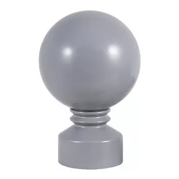 комплект наконечников УЮТ Ост 16мм Шар 2шт светло-серый, арт.17.21ТО.0748