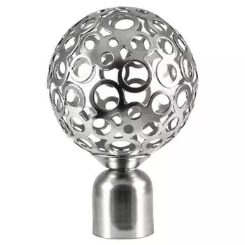 комплект наконечников УЮТ Ост 20мм Шар ажурный 2шт сталь, арт.22.21ТО.2408