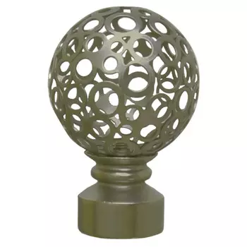 комплект наконечников УЮТ Ост 20мм шар ажурный 2шт бронза, арт.22.21.2470