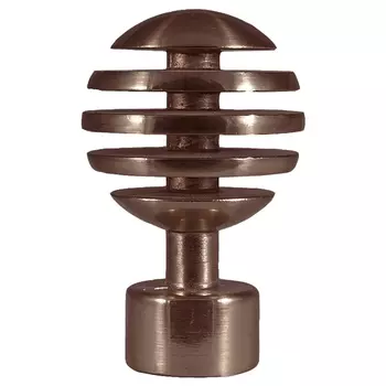 комплект наконечников УЮТ Ост 20мм Шар скан 2шт шоколад, арт.22.21ТО.2902