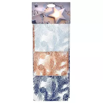 комплект полотенец кухонных CLEANELLY Шишки 50х70см 2шт пестроткань в ассортименте (разные цвета)