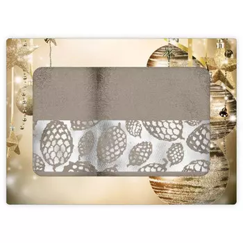 комплект полотенец махр. ДМ Шишки 1шт 50х80см, 1шт 70х120см в ассортименте (разные цвета), арт.05516