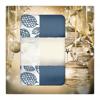 комплект полотенец махр. ДМ Шишки 3шт 50х70см в ассортименте (разные цвета), арт.КНЛ501х3-05516