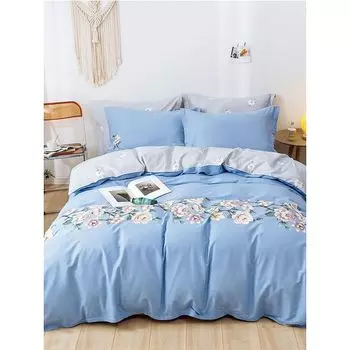 комплект постельного белья цветы bb 1506s-7, евро