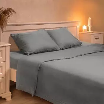 комплект постельного белья Inhouse, евро, серый